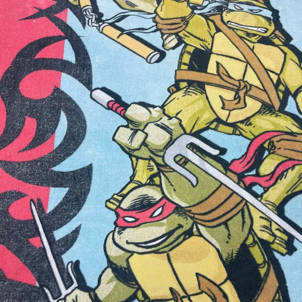 Vintage 2003 Teenage Mutant Ninja Turtles TMNT Beach Towel Peter Laird Graphic